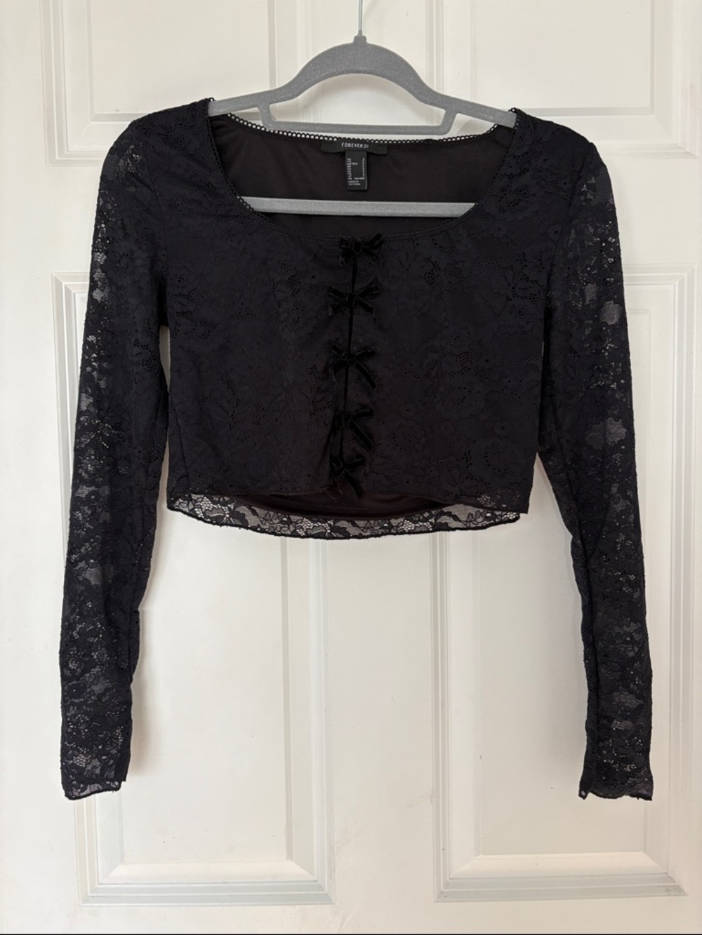 MUST GO! Forever 21 Black Lace “going out top”